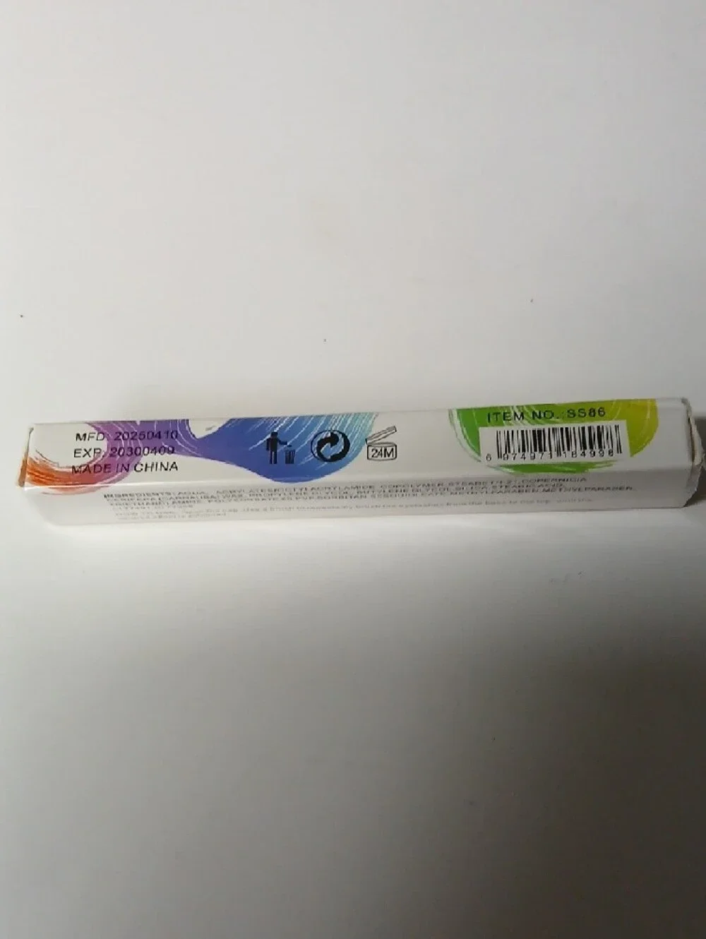 Mascara Cream Tube - SAM SUGAR 5gm
